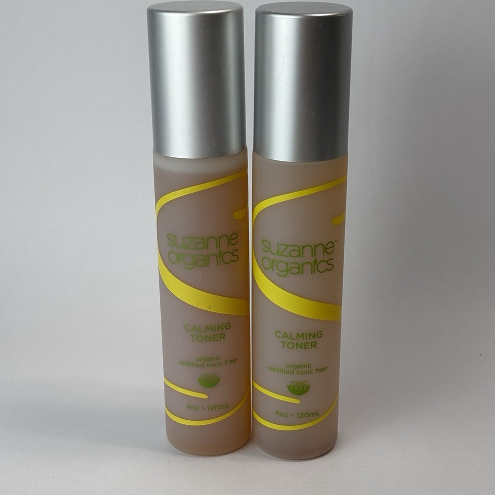 (2) SUZANNE ORGANICS Calming Toner organic certified toxic free 4oz